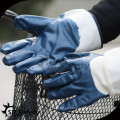 SRSAFETY manguito de seguridad de espalda azul nitrile dipping glove